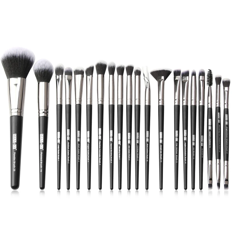 

20PCS Makeup Brushes Set Soft Hair Beginner Beauty Tools Foundation Make up Brushes Makeup Wooden Handle Brush Portable