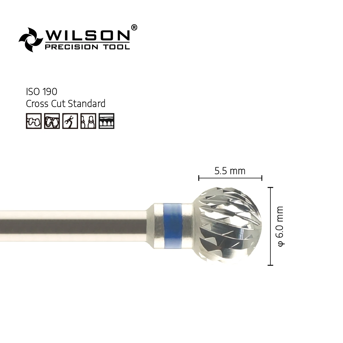 Tungsten Carbide Burs Ball Shape Dental Strawberries Burs