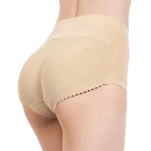 beige Женское Сексуальное белье для подъема ягодиц, трусики с подушечкой для ягодиц, низкая талия, тренировочный корсет, пояс для похудения, Утягивающие трусы, увеличивающие бедра, боди - Цвет: beige