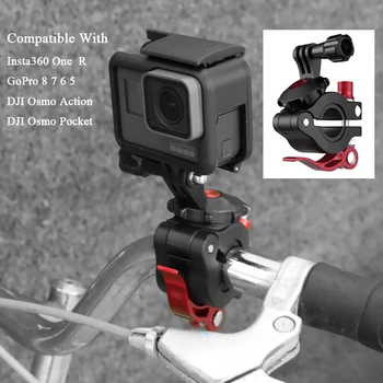 

Sunnylife Action Camera Universal Mountain Bicycle Clamp 360° Adjustable Bike Clips for Insta360 One R GoPro Osmo Action/Pocket