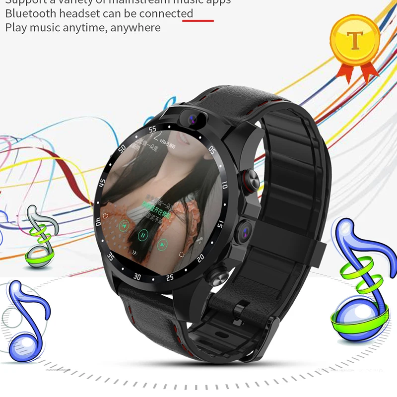 

2019 New 4G smart watch Android 7.1 1.6inch IPS big screen ip67 waterproof 5MP camera support multi-sports mode call smartwatch