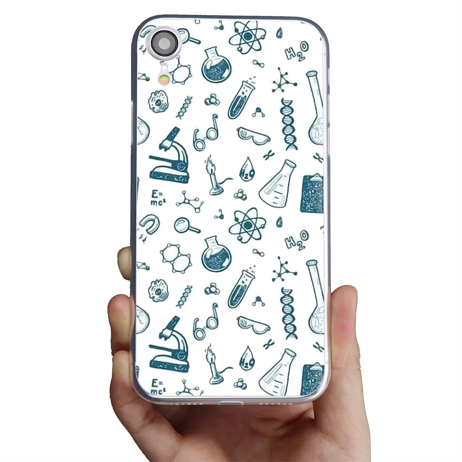 chemistry scribbles on white For Xiaomi Mi A1 A2 A3 5X 6X 8 9 9t Lite SE Pro Max Mix 1 2 3 2S Customize Silicone Phone Case | Мобильные
