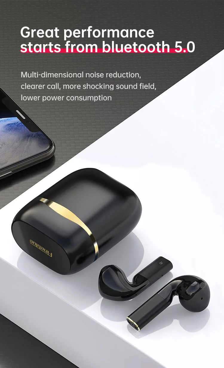 ASTROSOAR - Fineblue J1 Pro True Wireless Bluetooth® Earbuds Touch Control Wireless Headphones | astrosoar.com