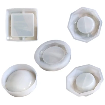 

DIY Round/Square/Rhombus/Polygon Ashtray Casting Silicone Mould Crafts Jewelry Making Tools Crystal Epoxy Resin Mold