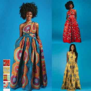 

Summer African Dress for Women Fashion Long Formal Dress Print Robe Africaine Femme 2019 Bazin Vestido Party Wear Ladies Clothes