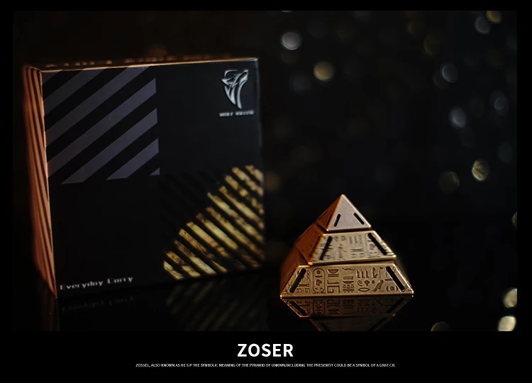 EDC Пирамида Настольный гироскоп ZOSER латунь настольное украшение автомобиля гироскоп