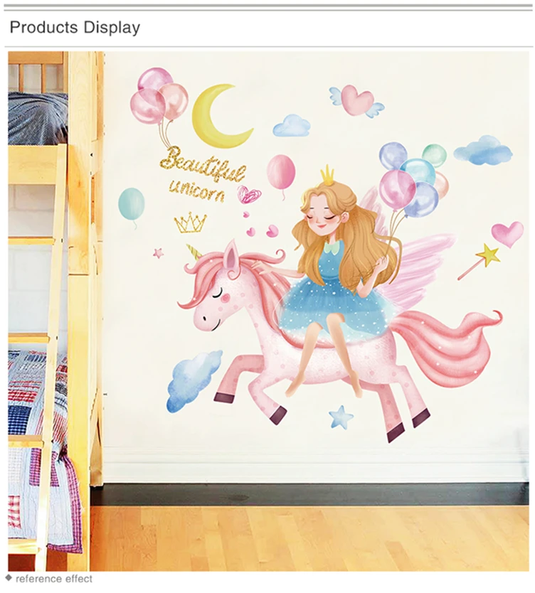 [SHIJUEHEZI] мультяшная девушка, наклейка на стену, сделай сам, лошадь, настенные наклейки с животными для дома, детская спальня, детская комната, детская комната, украшение для дома