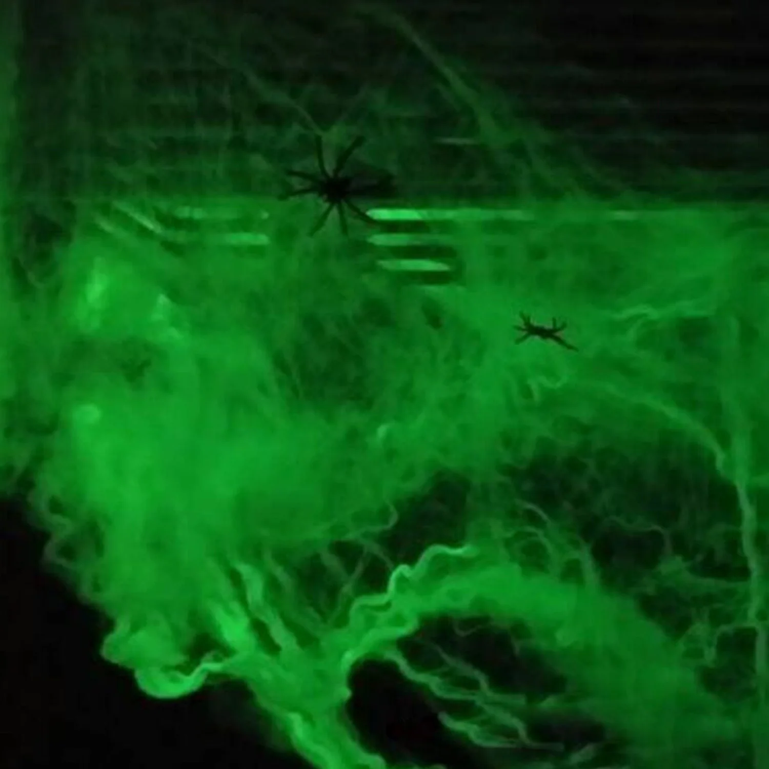 

Behogar 80pcs Halloween Spider + 300g Glowing in the Dark Web White Luminous Cobweb for Party Decoration Supplies Room Decor