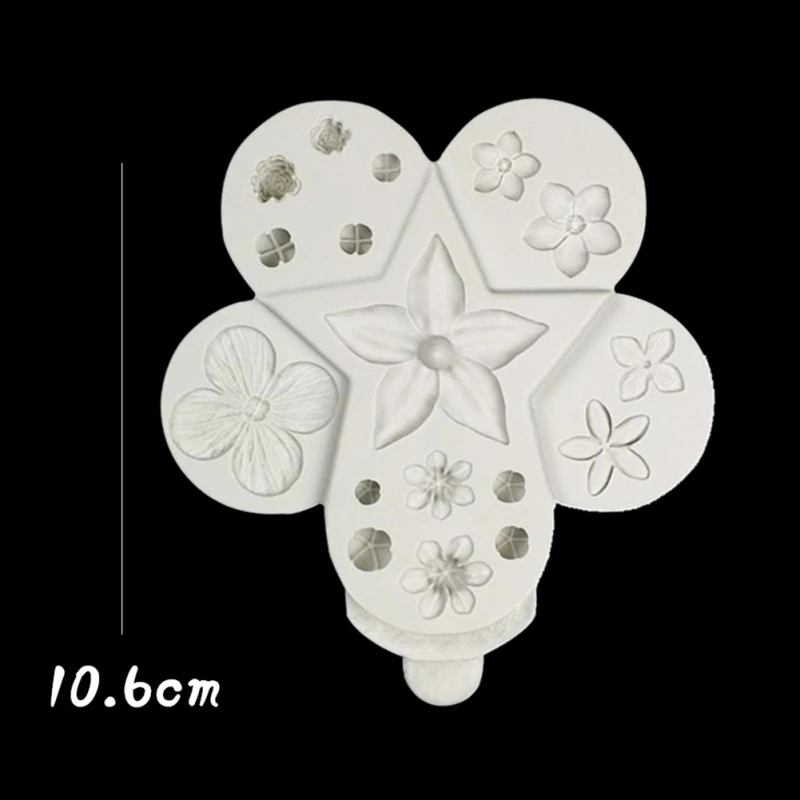1PCS New Fondant Candy Kitchen Molds Cake Supplies Tools Flower Shape
