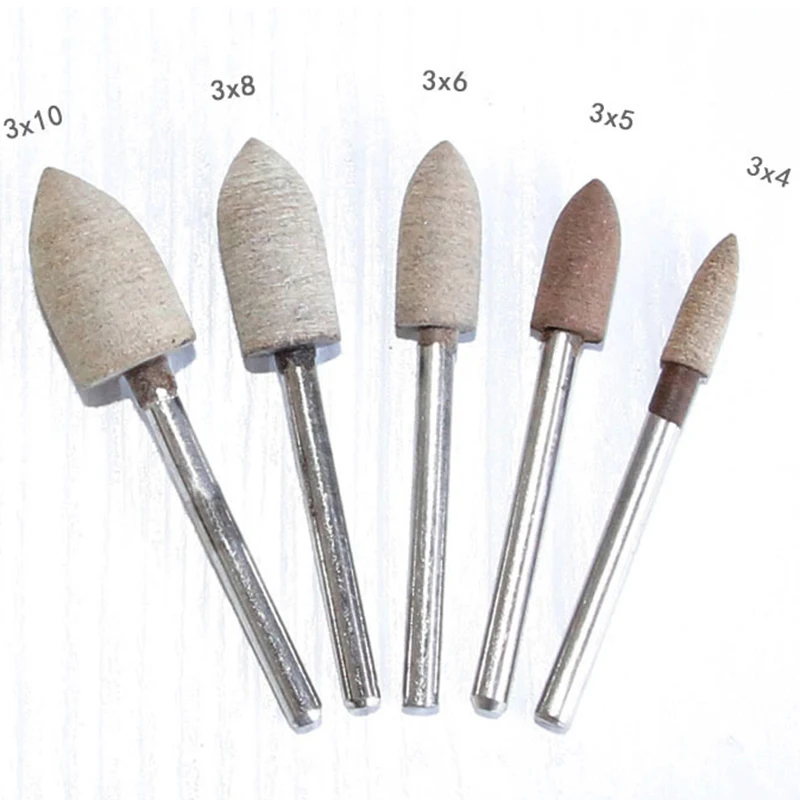 WSFS Hot 100 Sets Of Cowhide Grinding Heads,Polished Jade Grinding Tools, Polished and Sesame Grinding Heads