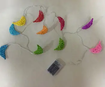 

1.5m 10 led LED moon string light decoration holiday coloured light battery box Led string lights