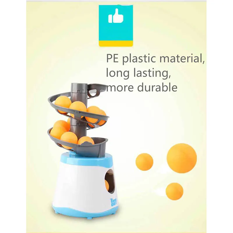  Portable Table Tennis Trainer Automatic Ball Machine Desktop Game Set Toy Children's Entertainment 