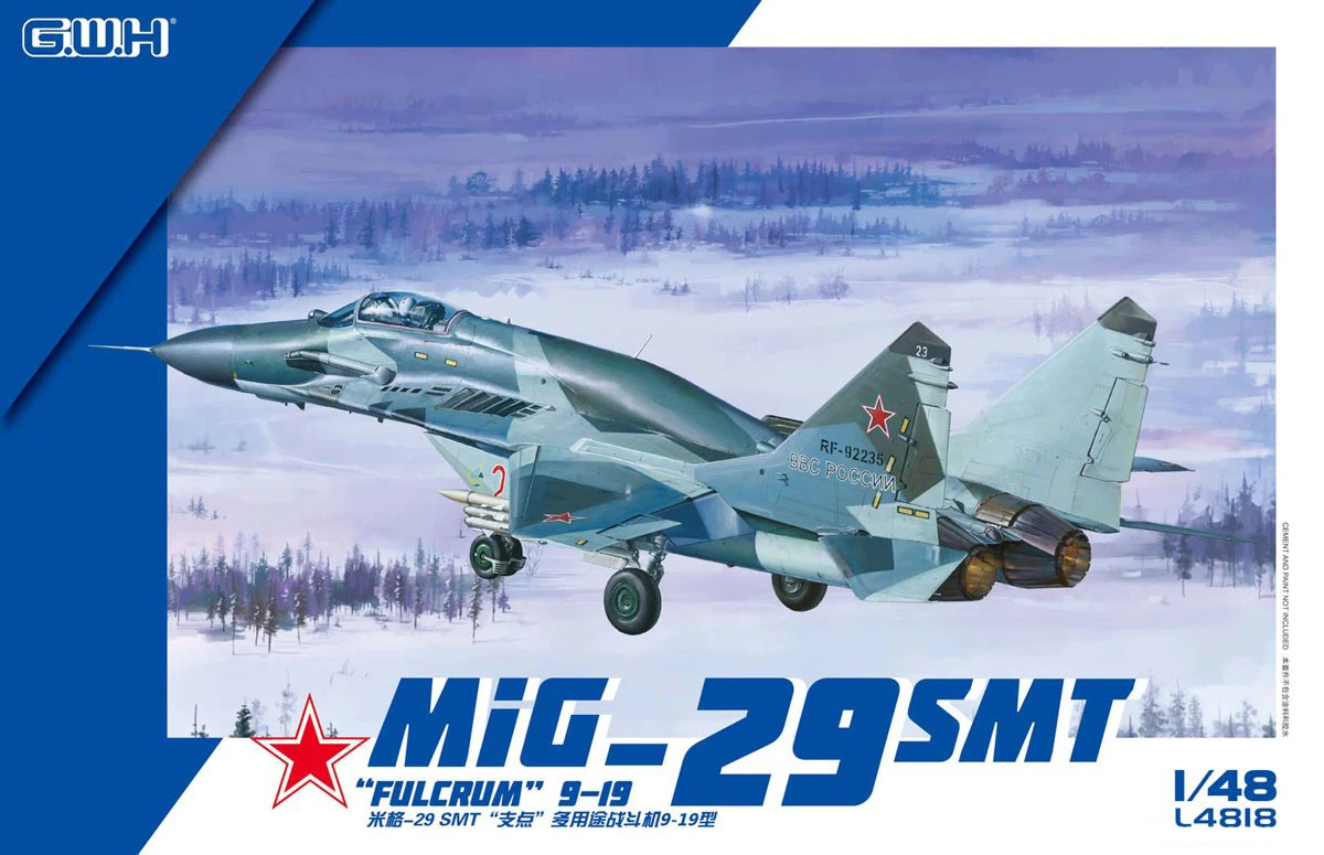 

GreatWall 1/48 L4818 Mig-29 SMT Fulcrum 9-19 высшего качества