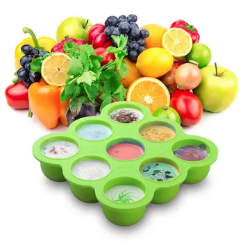 

Baby Infant Silica Gel Complementary Food Box Freshness liao li he Silicone Ice Tray Ice Maker with CHILDREN'S Tableware