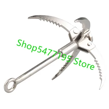 

Outdoors Climbing Camping Hiking Fishing Survival Foldable Grappling Hook Claw Military Fighting Carabiner Tool Wall Equipment
