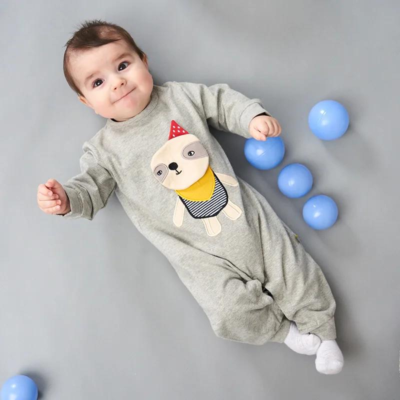 

South Korea Stereo Cartoon Rabbit Bear Romper Cute Lion Crawling Clothes Baby Onesie Newborns One-Piece Clothes