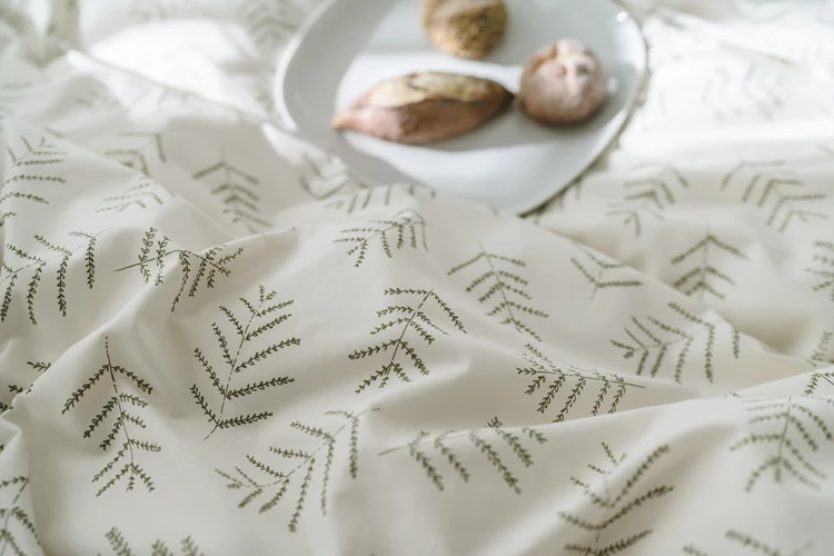 235cm x 50cm Green pine cone full cotton lining DIY Sheet Quilt cover Bedding cloth Decorate manual fabric