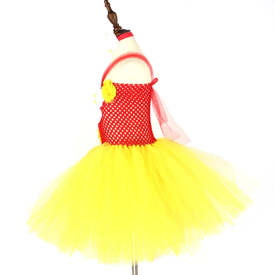 Fancy Popcorn Girl Tutu Dress Circus Birthday Outfit for Kids Food Costume Baby Photo Carnival Party Flower Tutu Dresses (14)