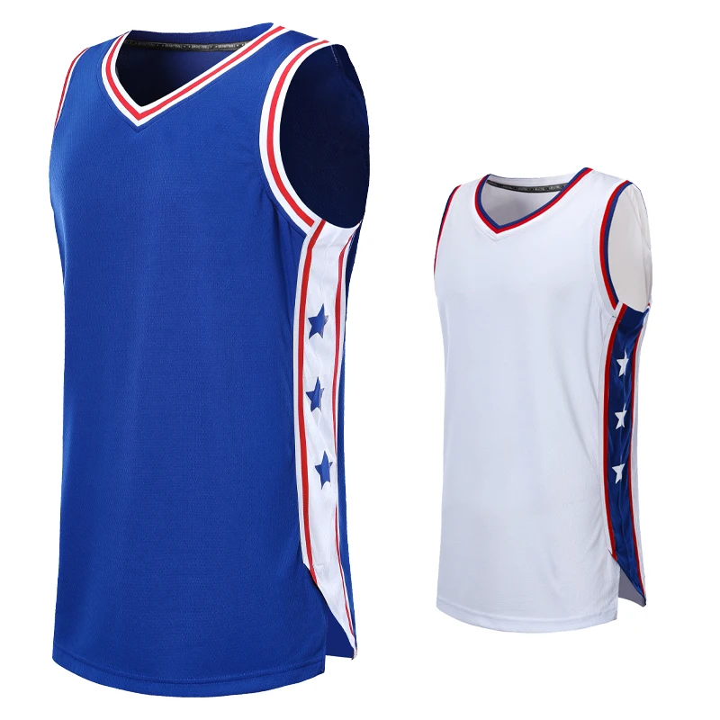 Mens Basketball Jersey Sports Fitness Quick Dry Top Work Out Running Vest Male Training Loose Track Suit