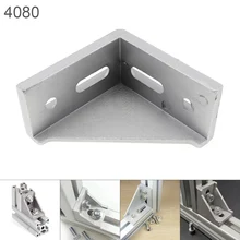 

4080 Aluminum Corner 40x80 L Shape Right Angle Support Connector Extrusion Industrial Aluminum Profile