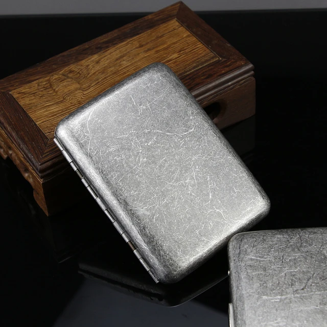 Smoking Accessories Cigarette Case  Retro Metal Cigarette Case Box -  Vintage Metal - Aliexpress