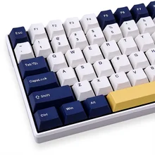 126 Key PBT Keycap Cherry Profile Double Shote Personalized Rudy Keycaps For Mechanical Keyboard Anne Pro 2/GK61