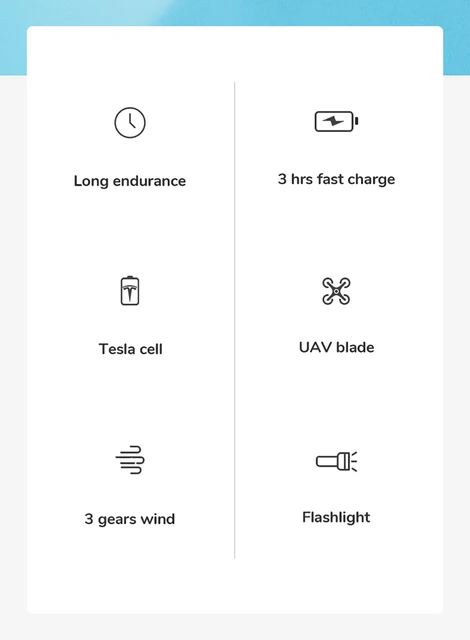 Gadgetoo Jisulife F8X Mini Fan Portable Fan 4800Mah Rechargeable Fan With Power Bank And Flashlight Function (Life 8 Plus)