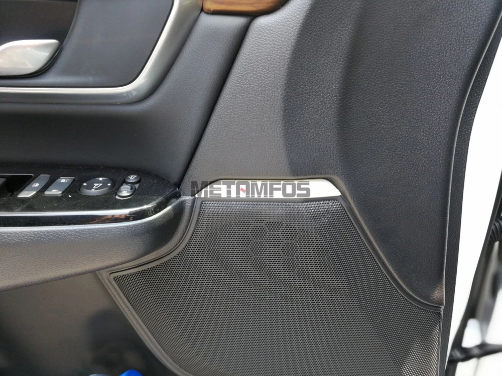 Для Honda CR-V CRV углеродное волокно внутри двери громкий динамик накладка аудио Декоративная полоса внутренние автомобильные аксессуары
