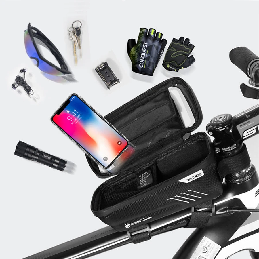 NEWBOLER на горном велосипеде сумка непромокаемые Водонепроницаемый Mtb Передняя 6 2