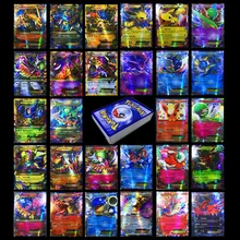 Такара TOMY 60 шт. 13 Мега 47EX блестящие карты игры битва карт торговли детей Покемон карты игрушки