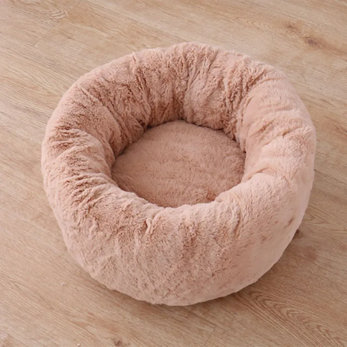 Теплый пончик Cuddler Кошки Собаки Кровать Плюшевая Собака Успокаивающий кровать любимчика спальный коврик SEP99