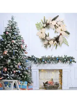 

Christmas Wreaths Decorations, Xmas Garland Ornament Artificial Christmas Wreath 449C