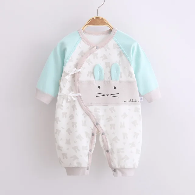 Baby One-Piece Suit Newborn Clothes Baby Autumn Cotton Long-Sleeved Baby Girl Boneless Rompers toddler girl Spring clothes 06