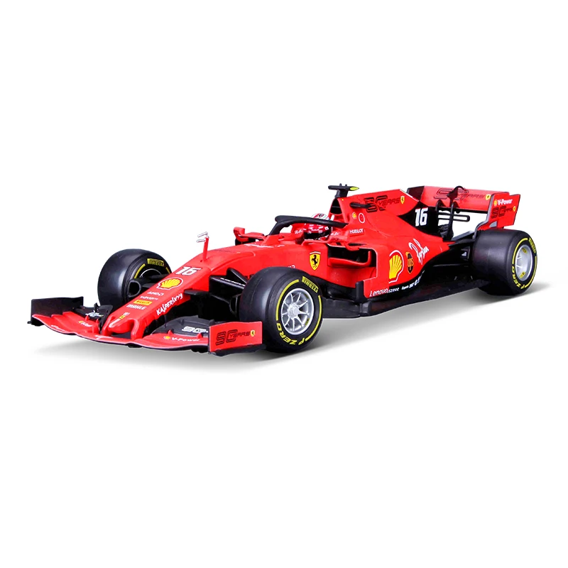 Bburago 1:18 F1 SF90#5 Sebastian Vettel#16 Charles Leclerc гоночный литой автомобиль