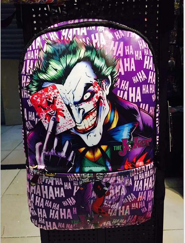 Джокер Бэтмен сумка в стиле комиксов кожаный рюкзак школьная книга для путешествий сумка новая