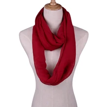 Однотонный шарф-светильник с круговой петлей для женщин, шарф-снуд для девушек, шаль, дешевые шарфы