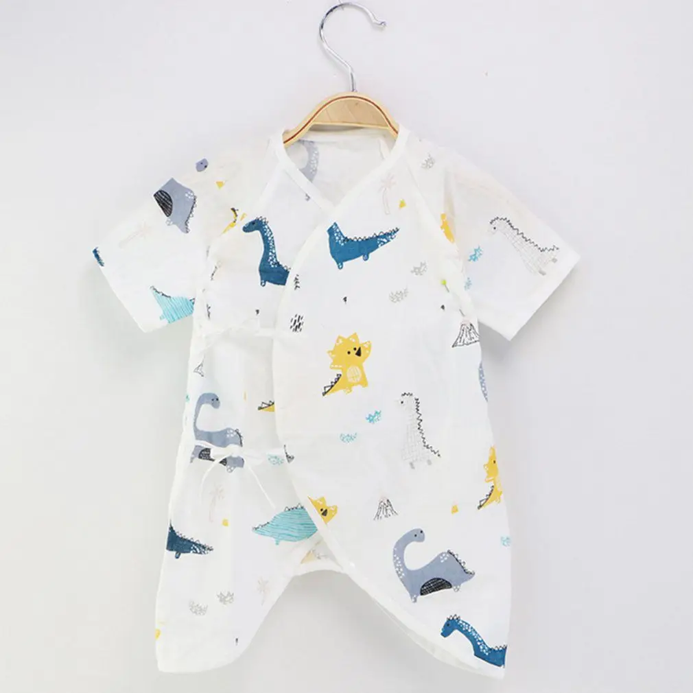 OUTAD летний для новорожденных Комбинезоны для детей 0-6 месяцев, хлопковое платье с принтом для маленьких мальчиков одежда с бабочками комбинезоны Спортивный костюм для малышей боди, костюм - Цвет: dinosaur