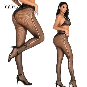 

New Arrival Thin Tights With Rhinestones Solid Sexy Pantyhose Lingerie Diamonds Nylon Tights Women Rhinestone Panties