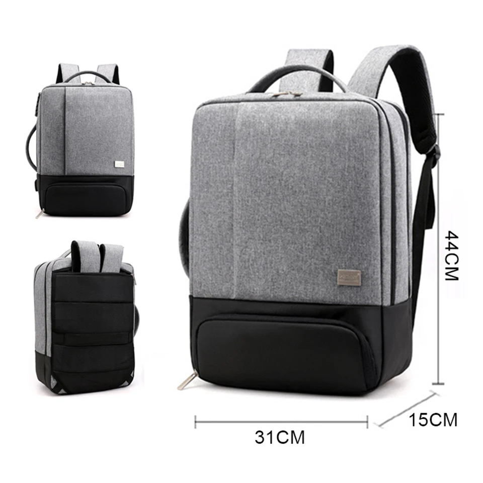 

JODIMITTYMens Backpack Laptop Backpacks 17 Inch 15.6'' Anti Theft Male Notebook Trip Back Pack Office Women Travel Bagpack