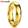 Gold Tungsten Carbide Ring Mens Womens Wedding Band Engagement Rings Polished Domed Comfort Fit Inside Engraving Free ► Photo 2/6