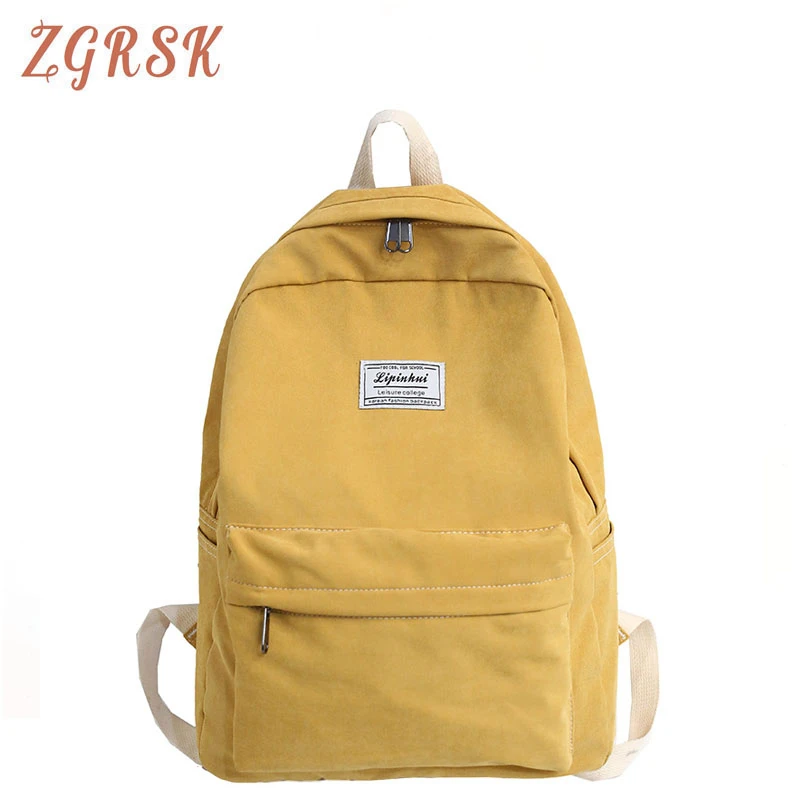 

Student Cotton Fabric Backpack Bagpack Women School Bags For Teenage Girls Backpacks Ladies Back Pack Bags Female Book Bag