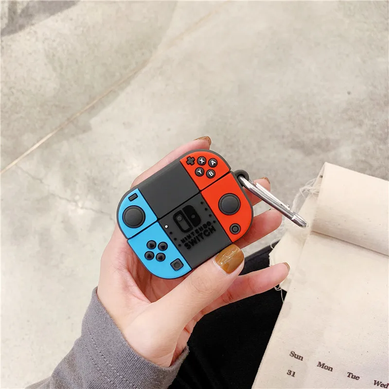 Чехол nintendo Switch для AirPods Pro, чехол с 3D милым рисунком, силиконовый защитный чехол для AirPods 3, аксессуары для беспроводной гарнитуры