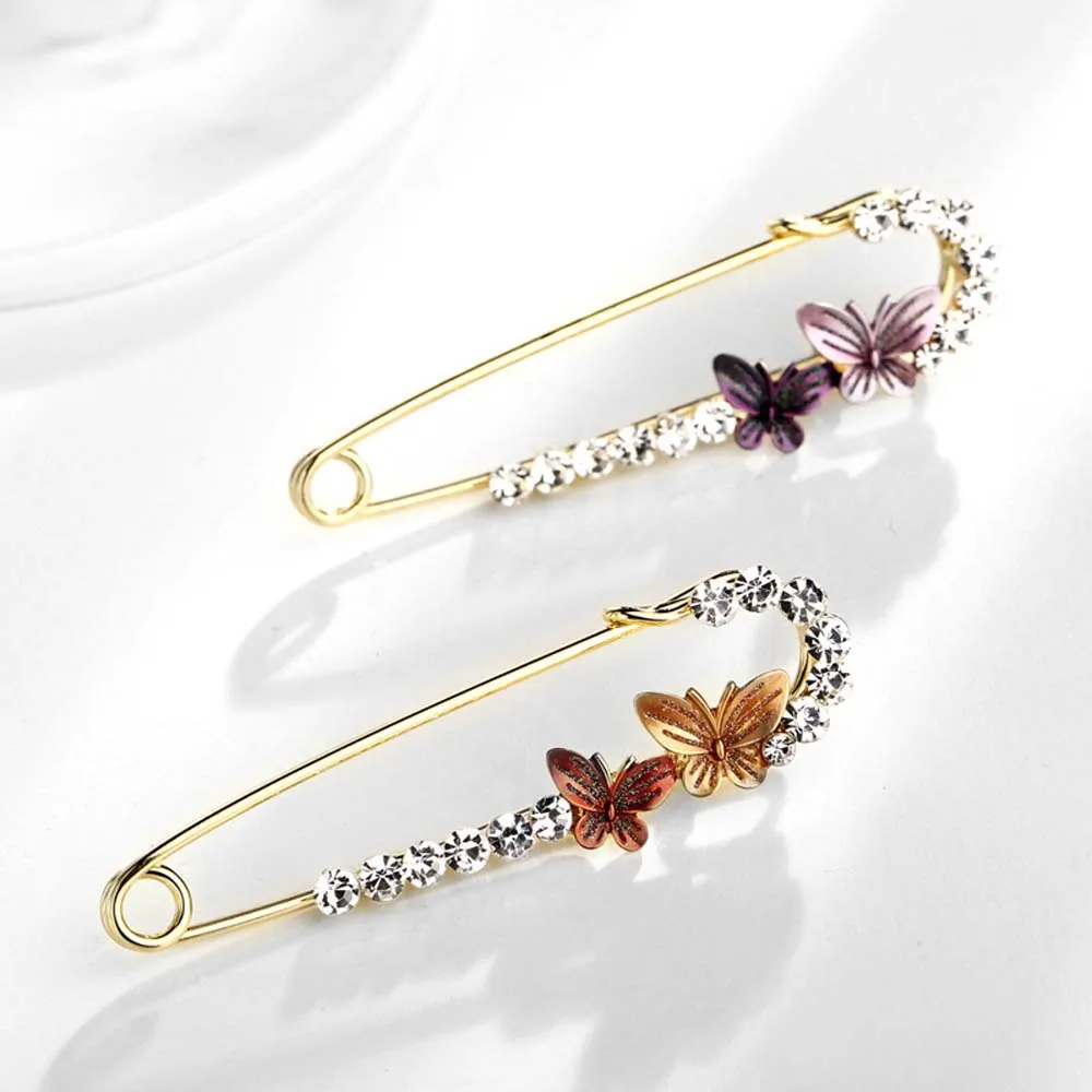 

Big Size Pendant Charm Hijab Pins for Women Peacock Swan Butterfly Animal Pearl Bow Brooch for Women Jewelry Accessories Fashion