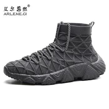

2020 Hot Sale Fashion Men Vulcanized Shoes Casual Shoes Male Sneakers High Top Socks Shoes Comfortable Footwear Zapatos Hombre