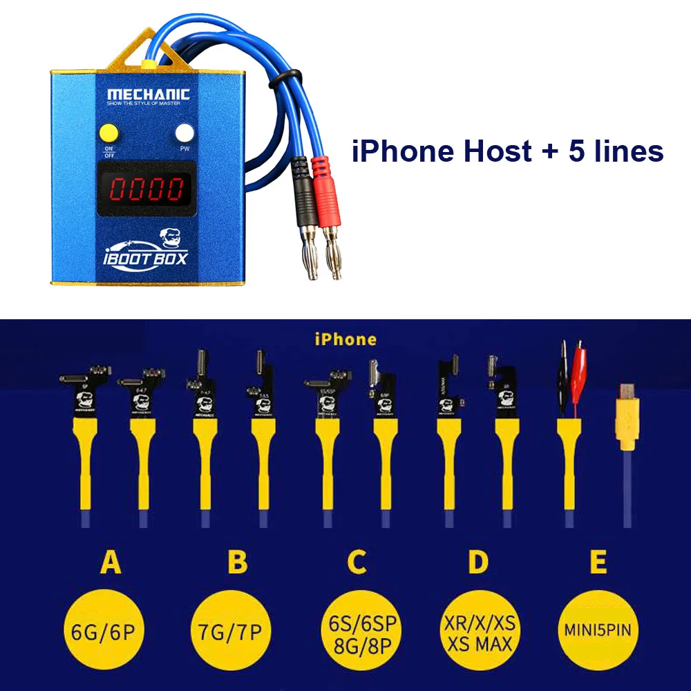 MECHANIC IBoot Box iPhone источник питания открытая машинная линия поддержки DC5V-28V USB DC3.5 порт три разных входа ремонт телефона - Цвет: iPhone