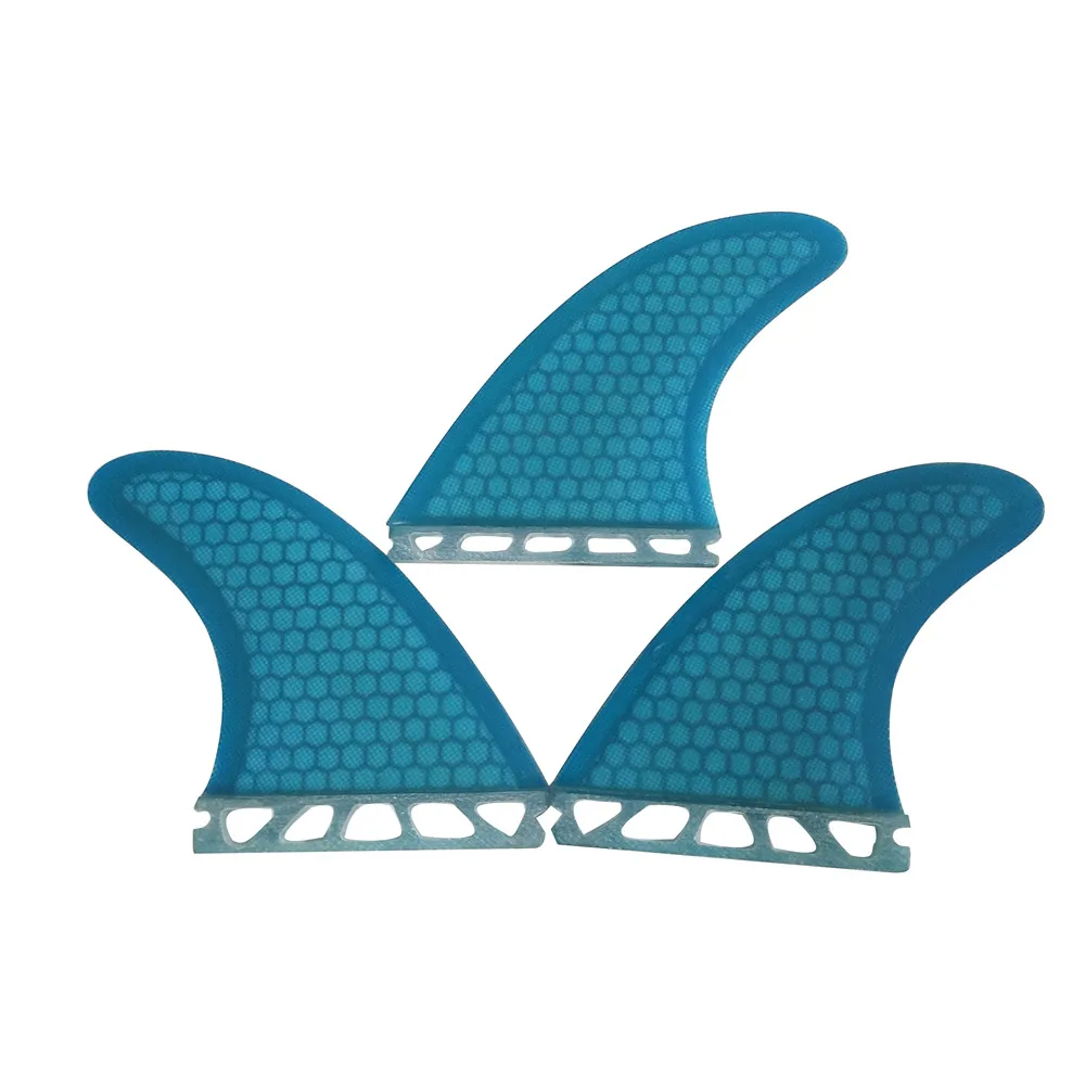 Surfboard Single Fin Size M Blue/White/Yellow/Orange Color Surfboard Fin Honeycomb Fibreglass Fins Single Fins