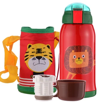 

Kids Thermos Animal Cartoon Stainless Steel Water Bottle Child Cute Thermos Drinkware Travel School Vaccum Cup for Kids