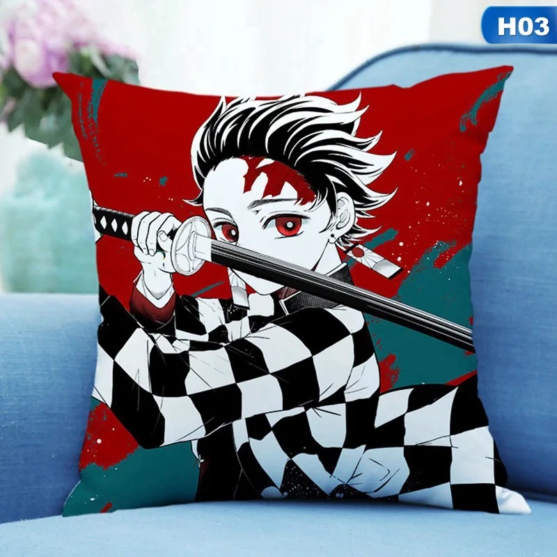 Аниме демон убийца Kimetsu No Yaiba Kamado Tanjirou Косплей Подушка для гостиной Подушка современная домашняя декоративная 35*35 см