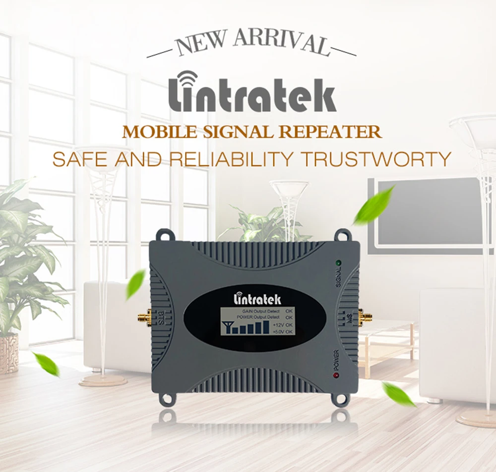  Lintratek 3G Mobile Cell Phones Signal Repeater Booster Amplifier UMTS 2100MHz (Band 1) Yagi Antenn