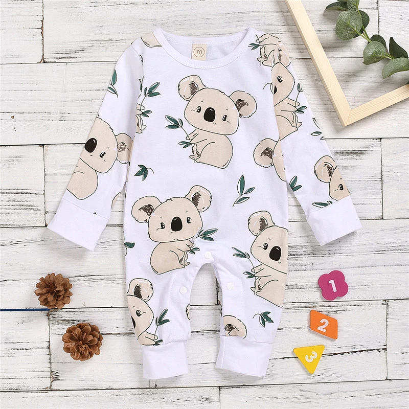 Koala Jolie Combinaison Barboteuse Pour Bebe De 0 A 12 Mois Vetements De Nuit Pour Nouveau Ne Garcon Aliexpress
